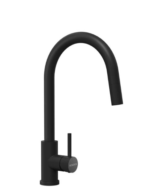 Bateria kuchenna SCHOCK PRIMA SA BLACK 533127S CZARNA Wyciągana wylewka