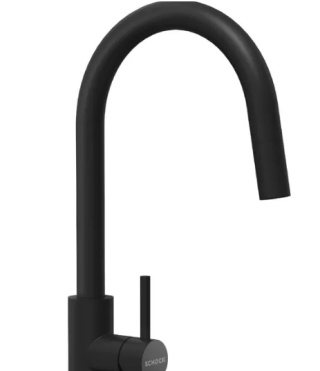Bateria kuchenna SCHOCK PRIMA SA BLACK 533127S CZARNA Wyciągana wylewka