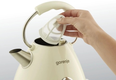 Czajnik elektryczny Gorenje K17CLI Retro Kremowy Termometr 1,7L Filtr