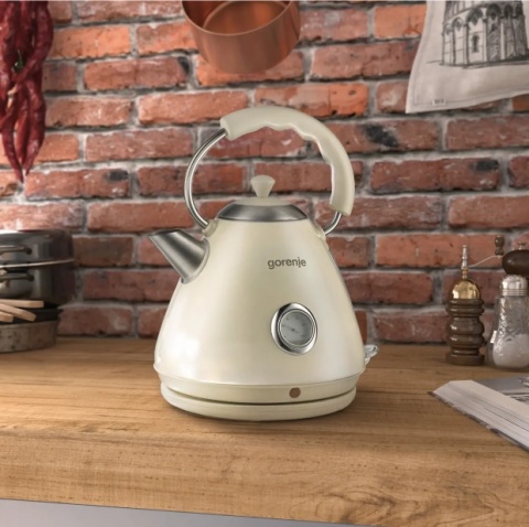 Czajnik elektryczny Gorenje K17CLI Retro Kremowy Termometr 1,7L Filtr