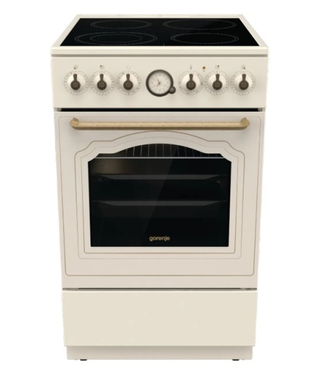 Kuchnia ceramiczna 4 Pola Gorenje GECS5B70CLI Linia Classico 50cm Kremowa