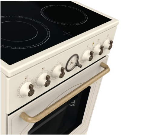 Kuchnia ceramiczna 4 Pola Gorenje GECS5B70CLI Linia Classico 50cm Kremowa