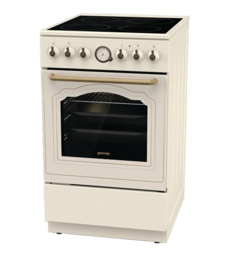 Kuchnia ceramiczna 4 Pola Gorenje GECS5B70CLI Linia Classico 50cm Kremowa
