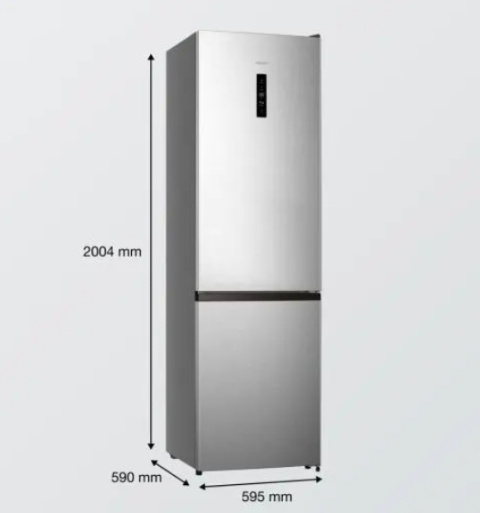 LODÓWKA GORENJE NRK620EAXL4 G600 SREBRNA 200cm NoFrost