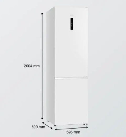 Lodówka dwudrzwiowa Gorenje NRK620EAW4 200,4 cm NO FROST Biała