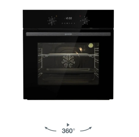 Piekarnik elektryczny Gorenje BO6635E01BG Grill Termoobieg 61L Czarny 60cm