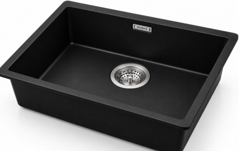 Zlewozmywak SCHOCK KIRUNA N-100L Night CRISTADUR 60 cm podwieszany