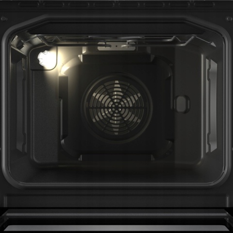 Kuchni ceramiczna Gorenje GECS6B71CLB Czarna Retro Grill Pizza AirFry 60cm