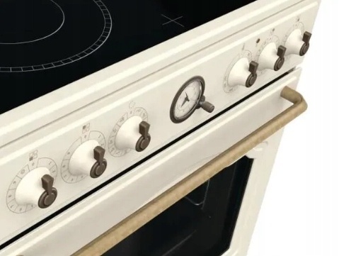 Kuchnia elektryczna GORENJE GECS6B70CLI retro 71l Kość Słoniowa Kremowa