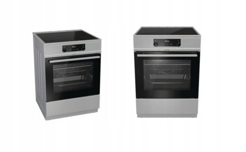 Kuchnia indukcyjna Gorenje GEIT6C60XPG Srebrna Grill Pizza AirFry 60cm 71L