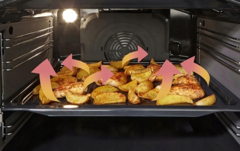 Kuchnia indukcyjna Gorenje GEIT6C60XPG Srebrna Grill Pizza AirFry 60cm 71L