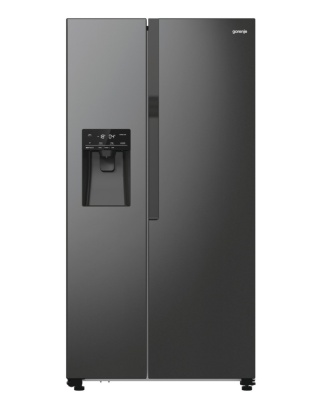 Lodówka Gorenje NRR9185ESBXL SBS Czarna No Frost Kostkarka BEZ Podłączenia