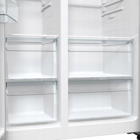 Lodówka Side by Side Gorenje NRR9185EAXL No Frost 90 CrispZone INOX Srebrna