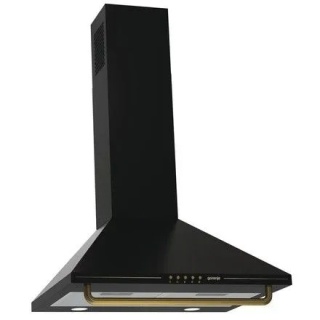 Okap kuchenny Gorenje WHC63CLB przyścienny 650m3/h 60cm RETRO czarny