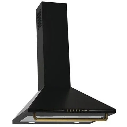 Okap kuchenny Gorenje WHC63CLB przyścienny 650m3/h 60cm RETRO czarny