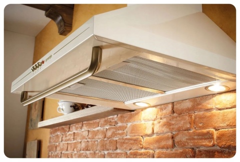 Okap kuchenny Gorenje WHC63CLB przyścienny 650m3/h 60cm RETRO czarny