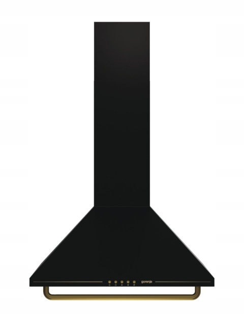 Okap kuchenny Gorenje WHC63CLB przyścienny 650m3/h 60cm RETRO czarny