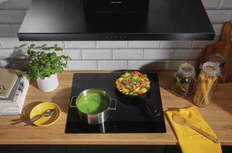 Okap przyścienny Gorenje WHT9SYB 90cm czarny AdaptLight