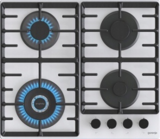 Płyta do zabudowy Gorenje GTW642SYW 60cm Białe Szkło WOK Ruszt Żeliwny