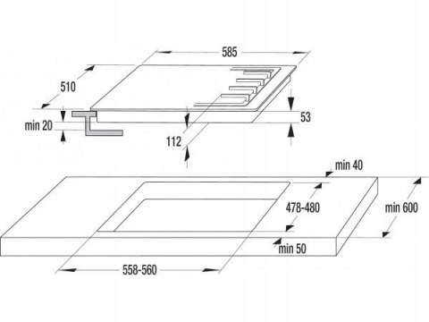 Płyta gazowa GORENJE GTW641EW 60 cm 4 Palniki Biel