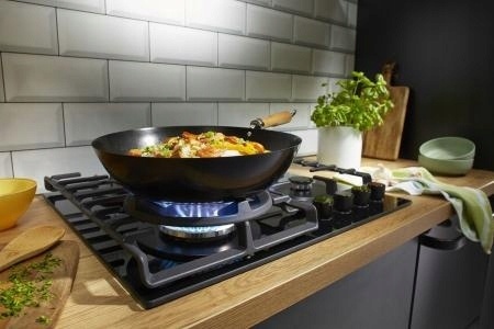 Płyta gazowa Gorenje GKTW642SYB 60cm Czarna Szkło WOK Timer Żeliwo