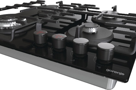 Płyta gazowa Gorenje GKTW642SYB 60cm Czarna Szkło WOK Timer Żeliwo