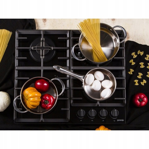 Płyta gazowa Gorenje GTW641EB 4 palniki Szkło WOK