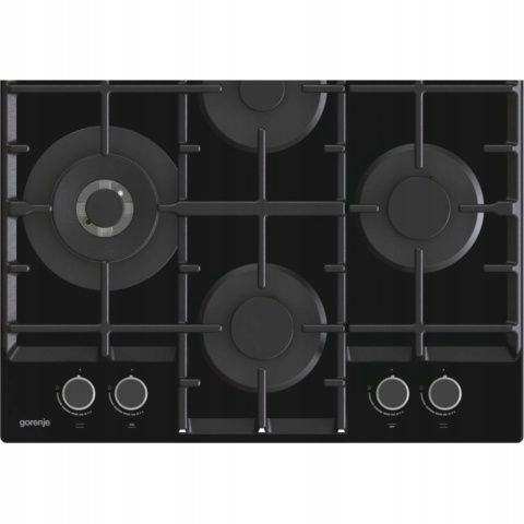 Płyta gazowa Gorenje GTW6D42AB 60cm Czarna Szkło WOK Żeliwo