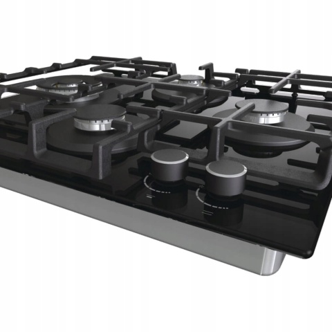 Płyta gazowa Gorenje GTW6D42AB 60cm Czarna Szkło WOK Żeliwo