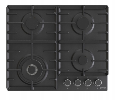 Płyta gazowa Gorenje GW642AB Czarna Ruszt Żeliwny 60cm