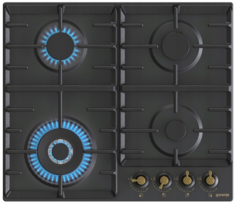 Płyta gazowa Gorenje GW642CLB RETRO WOK Żeliwo 60cm