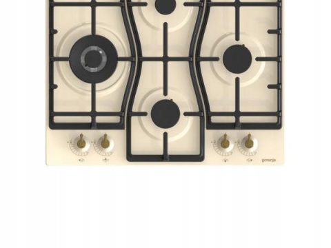 Płyta gazowa Gorenje GW6D42CLI 60 Kość Słoniowa WOK Żeliwo Zapalarka Retro