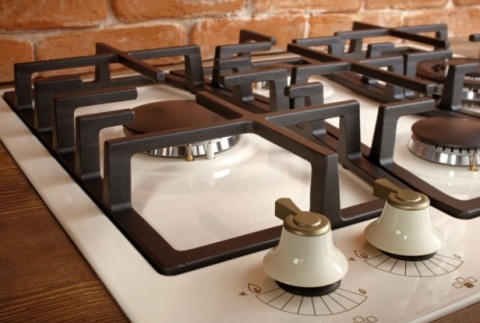 Płyta gazowa Gorenje GW6D42CLI 60 Kość Słoniowa WOK Żeliwo Zapalarka Retro