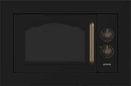 Kuchenka mikrofalowa do zabudowy Gorenje BM235CLB 60 Retro Czarna 23L 800W
