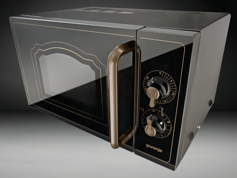 Kuchenka mikrofalowa wolnostojąca Gorenje MO4250CLB Retro Czarna