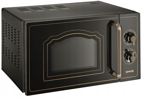 Kuchenka mikrofalowa wolnostojąca Gorenje MO4250CLB Retro Czarna