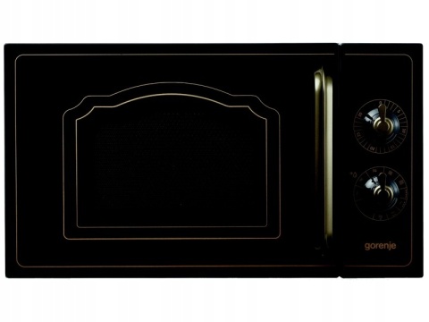 Kuchenka mikrofalowa wolnostojąca Gorenje MO4250CLB Retro Czarna