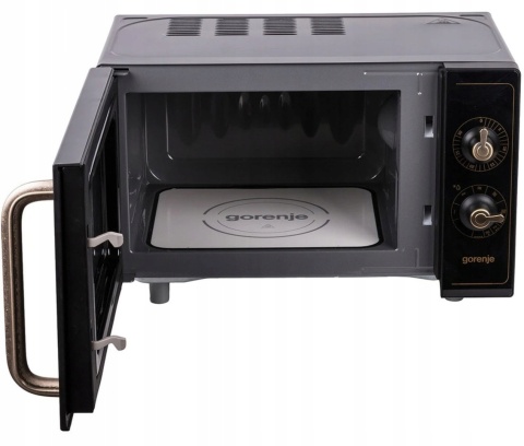 Kuchenka mikrofalowa wolnostojąca Gorenje MO4250CLB Retro Czarna