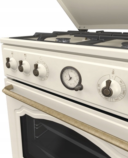 Kuchnia gazowo-elektryczna Gorenje GKS6C71CLI 60cm RETRO Kość Słoniowa