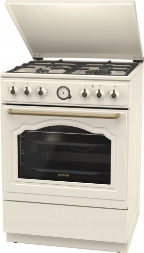Kuchnia gazowo-elektryczna Gorenje GKS6C71CLI 60cm RETRO Kość Słoniowa