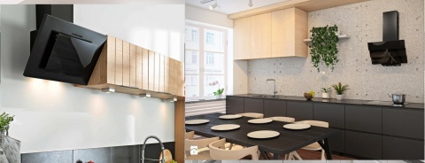 Maan Okap kominowy Rega Duo LED czarny 60 cm Maan Okap kominowy Rega Duo LED czarny 60 cm