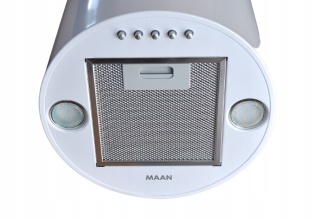 OKAP KUCHENNY TUBA PRZYŚCIENNY BIAŁY KOMINOWY ELBA WPB731 MAAN 31cm CICHY