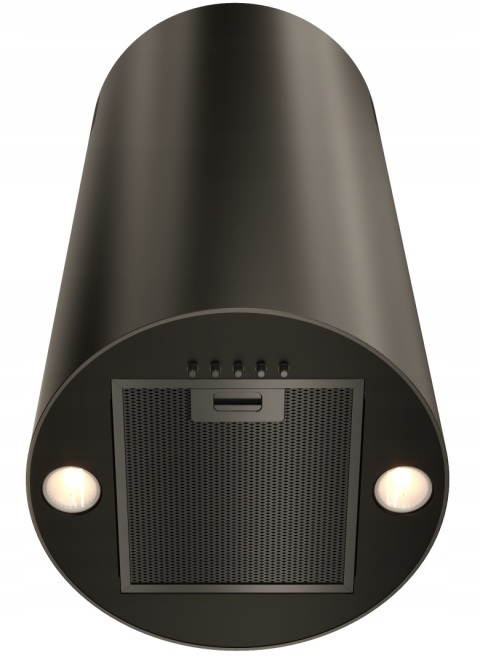 OKAP KUCHENNY TUBA PRZYŚCIENNY CZARNY KOMINOWY ELBA WPB35 MAAN 35cm CICHY