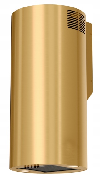 OKAP KUCHENNY TUBA PRZYŚCIENNY ZŁOTY POŁYSK KOMINOWY ELBA WPB35 MAAN CICHY