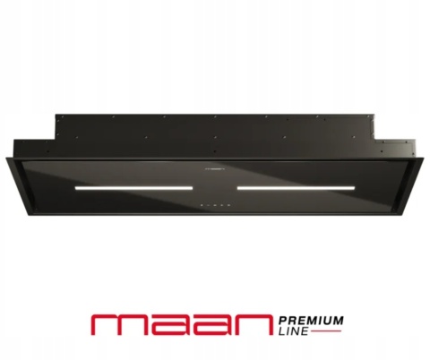 OKAP SUFITOWY 100 cm MAAN Prime 2 CZARNY turbina zewnętrzna 850 LED czarny OKAP SUFITOWY 100 cm MAAN Prime 2 CZARNY turbina zewnętrzna 850 LED czarny