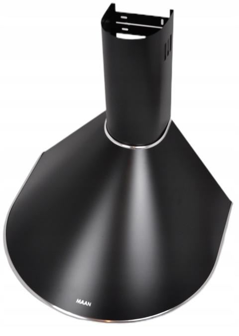 Okap Kuchenny KOMINOWY MAAN Mix 50cm Czarny przyścienny LED Cichy Mocny