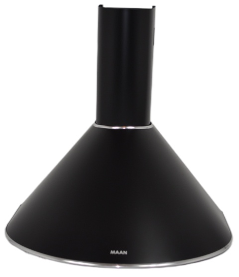 Okap Kuchenny KOMINOWY MAAN Mix 50cm Czarny przyścienny LED Cichy Mocny