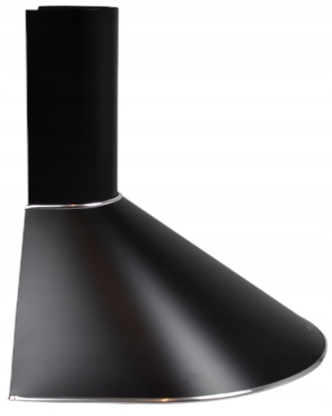 Okap Kuchenny KOMINOWY MAAN Mix 50cm Czarny przyścienny LED Cichy Mocny