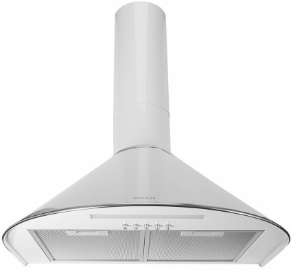 Okap Kuchenny KOMINOWY MAAN Mix 60cm Biały przyścienny LED Cichy Mocny