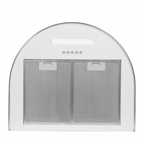 Okap Kuchenny KOMINOWY MAAN Mix 60cm Biały przyścienny LED Cichy Mocny